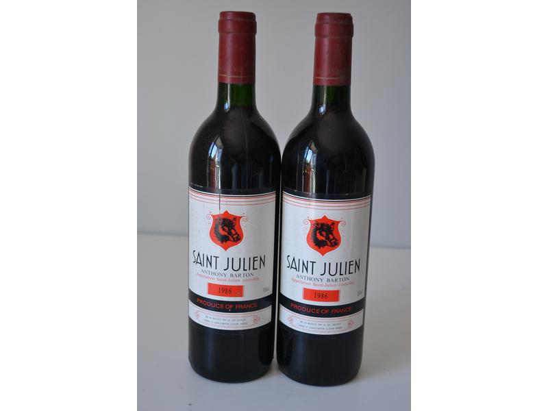 2 Blles	ST JULIEN "Antony Barton" mise n...