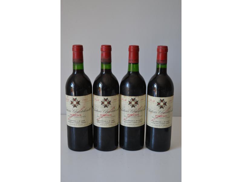 4 Blles	CH. CHANTALOUETTE	Pomerol	1983