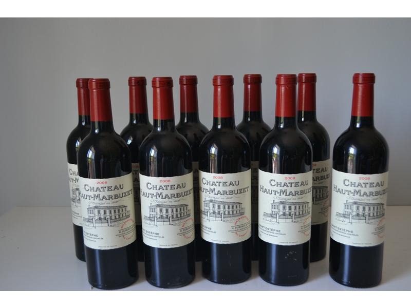 *10 Blles	CH. HAUT MARBUZET	St Estèphe	2...