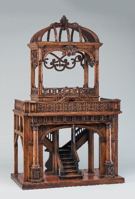 CHEF-D'OEUVRE DE COMPAGNON en bois sculpté...