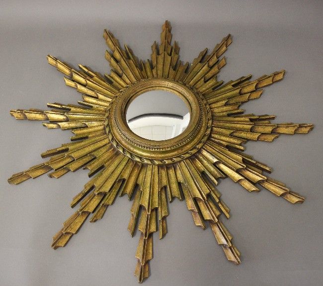 MIROIR SORCIERE dans un cadre rayonnant en...