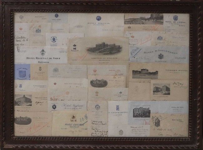 ENSEMBLE de PAPIERS à EN-TÊTE et ENVELOPPES...
