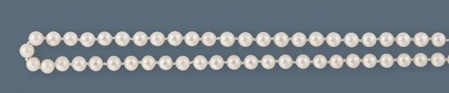 COLLIER DE PERLES de culture choker, fermoir...