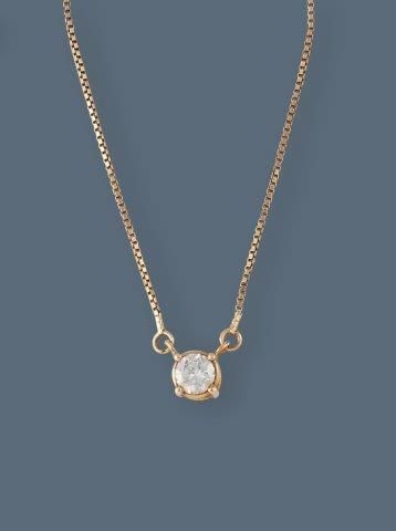 COLLIER RAS-DE-COU en or jaune (750) serti...