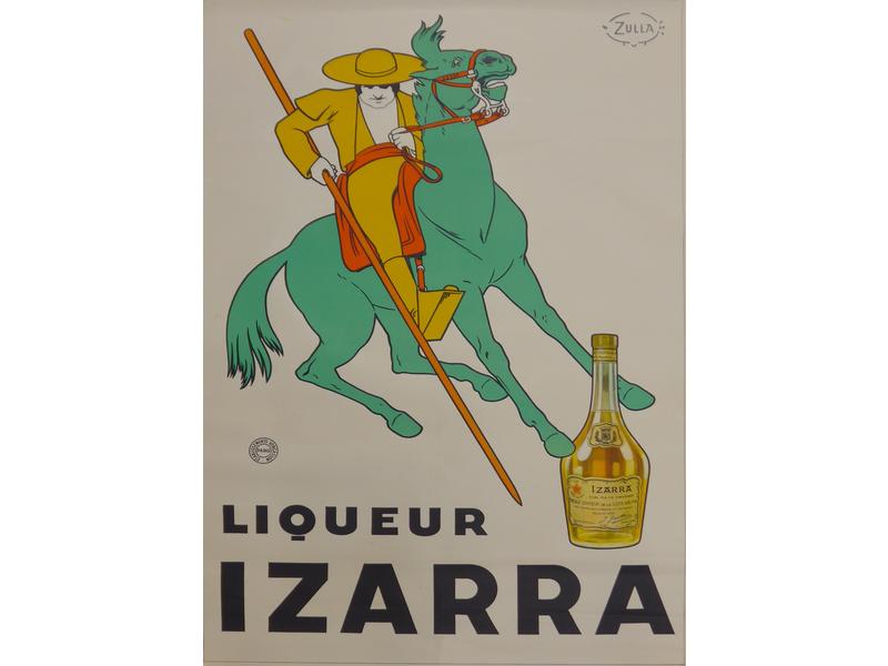 AFFICHE IZARRA, Le Piquador sur fond blanc,...