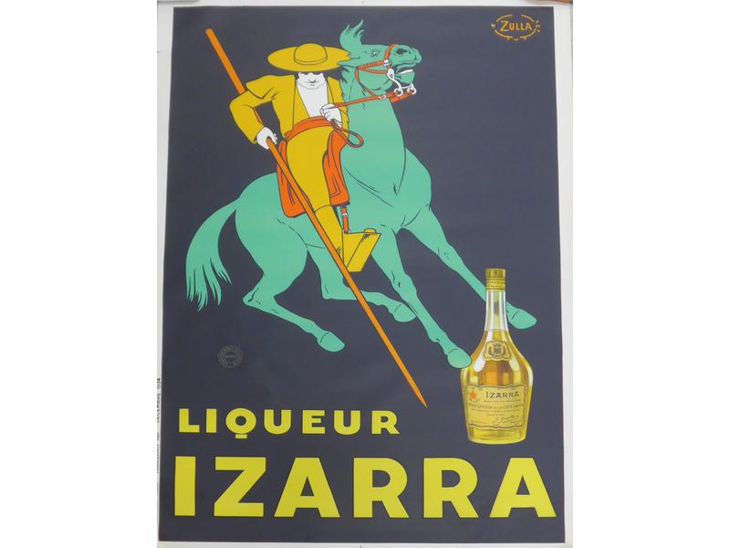 AFFICHE IZARRA, Le Piquador sur fond noir,...