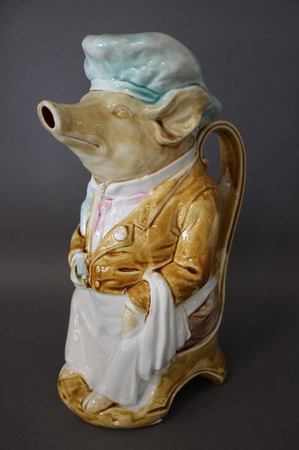 PICHET en barbotine en forme de cochon s...