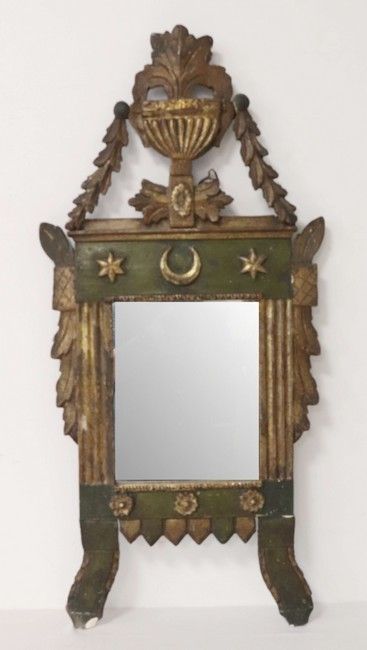 MIROIR rectangulaire dans un cadre en bois...