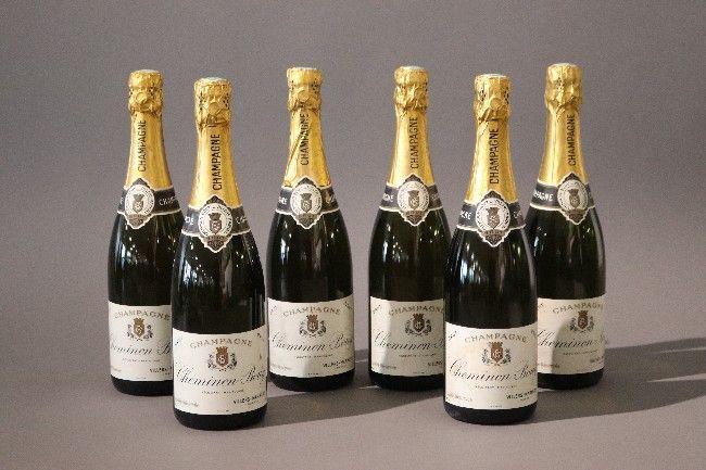 6 Blles Champagne CHEMINON BOUY Brut "Cuvée...