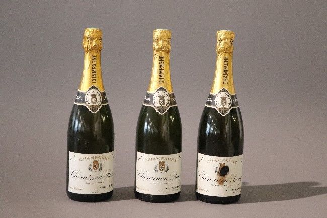 3 Blles Champagne CHEMINON BOUY Brut "Cuvée...