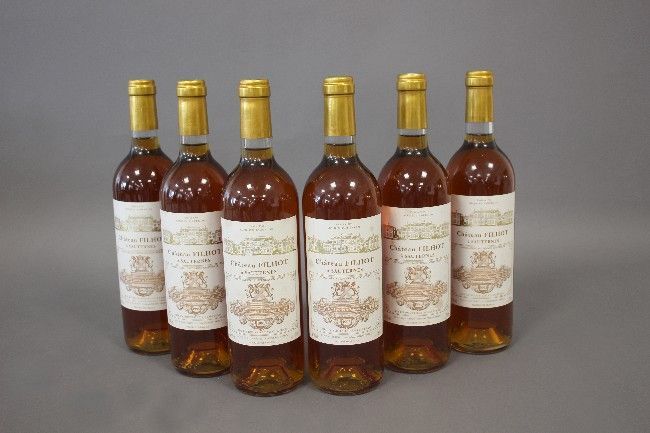 6 Blles CH. FILHOT, Sauternes GCC, 1995
