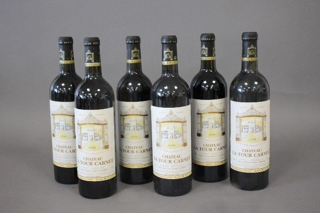 6 Blles CH. LA TOUR CARNET Haut Médoc GCC...