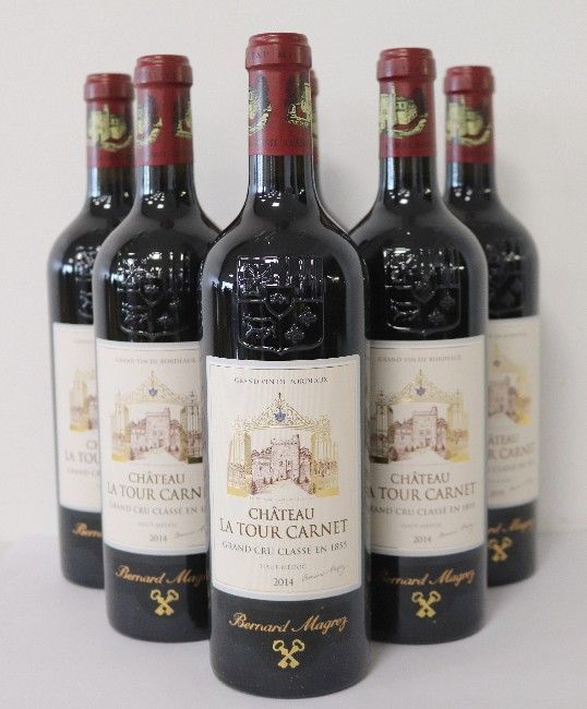 6 Blles CH. LA TOUR CARNET Haut Médoc GCC...