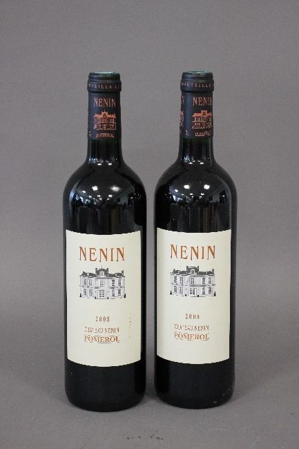 2 Blles CH. NENIN Pomerol 2008