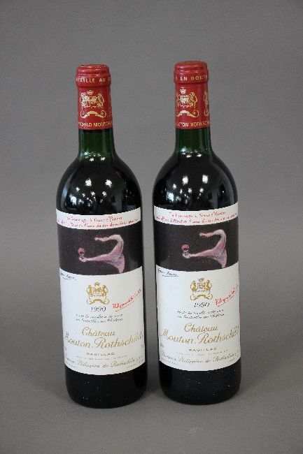 2 Blles CH. MOUTON ROTHSCHILD Pauillac 1er...