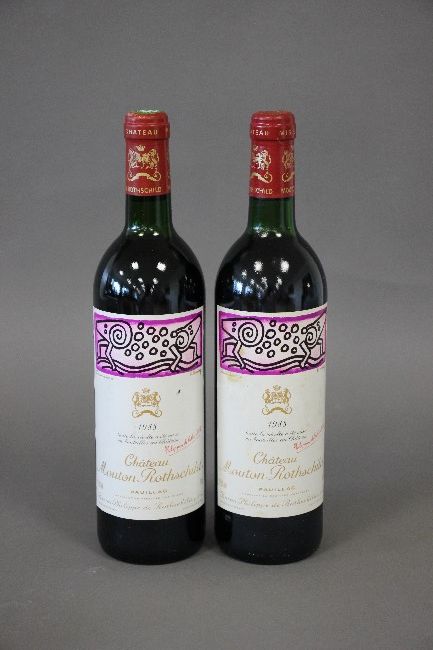 2 Blles CH. MOUTON ROTHSCHILD Pauillac 1er...