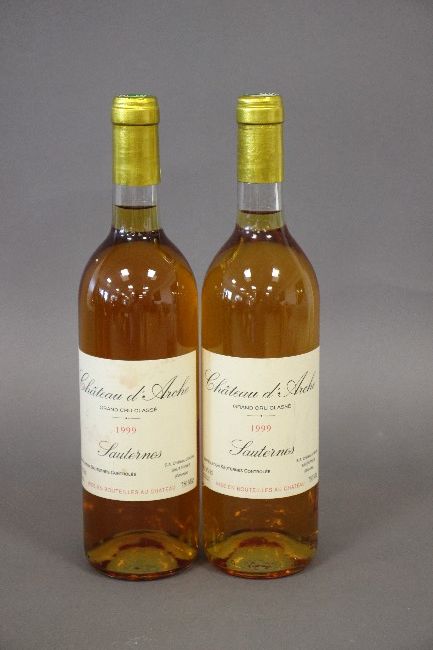 2 Blles CH D'ARCHE Sauternes GCC 1999