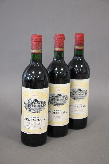 3 Blles CH. PÉDESCLAUX Pauillac GCC 1993