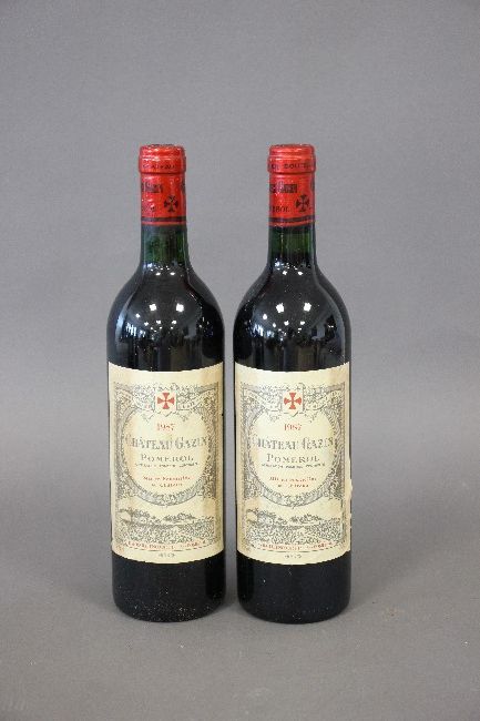 2 Blles CH. GAZIN Pomerol 1987