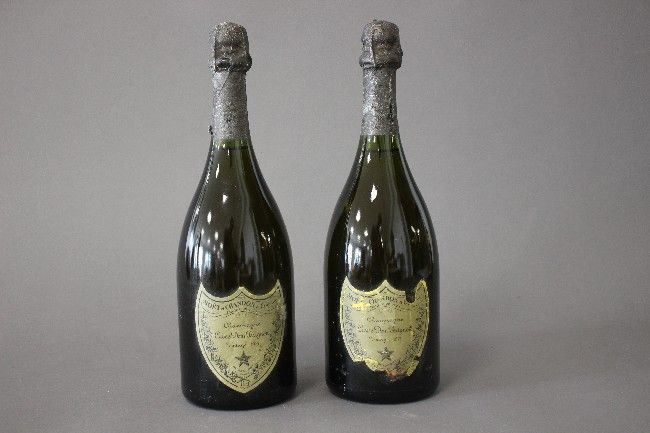 2 Blles Champagne DOM PÉRIGNON 1975