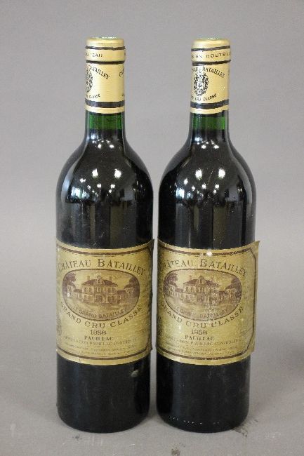 2 Blles CH. BATAILLEY Pauillac GCC 1986