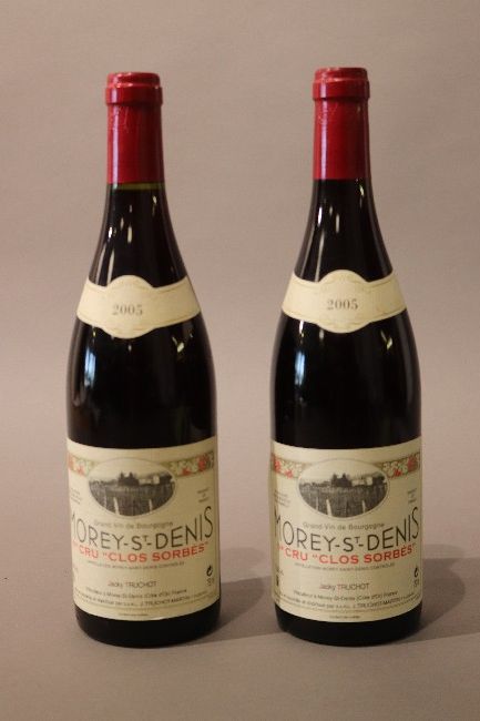 2 Blles MOREY SAINT DENIS 1er Cru Clos Sorbés...
