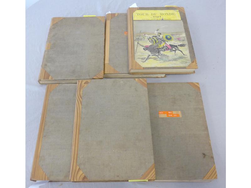 Revue Autour du Monde, 6 vol. reliés en toile...