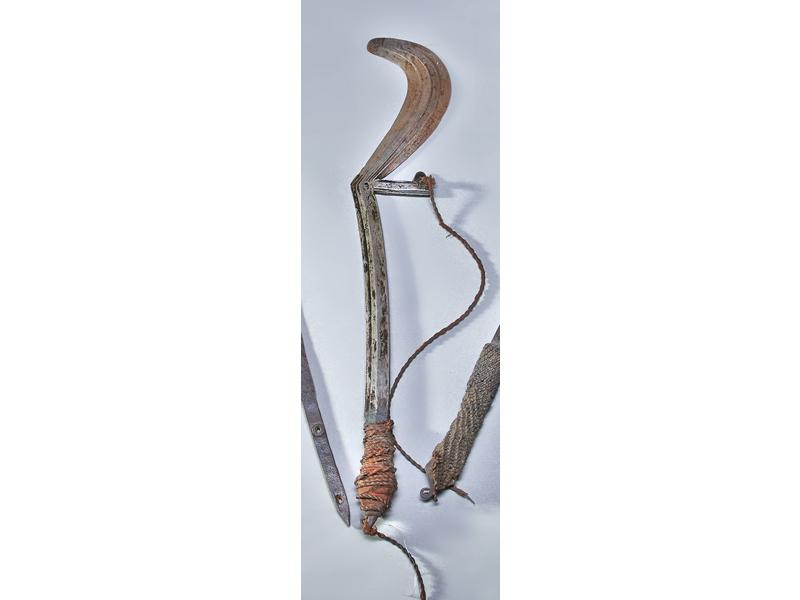 Couteau de jet, ethnie Monzombo, rivage Oubangui,...