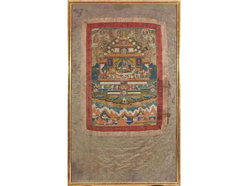 THANGKA figurant Padmasambhava, le fondateur...