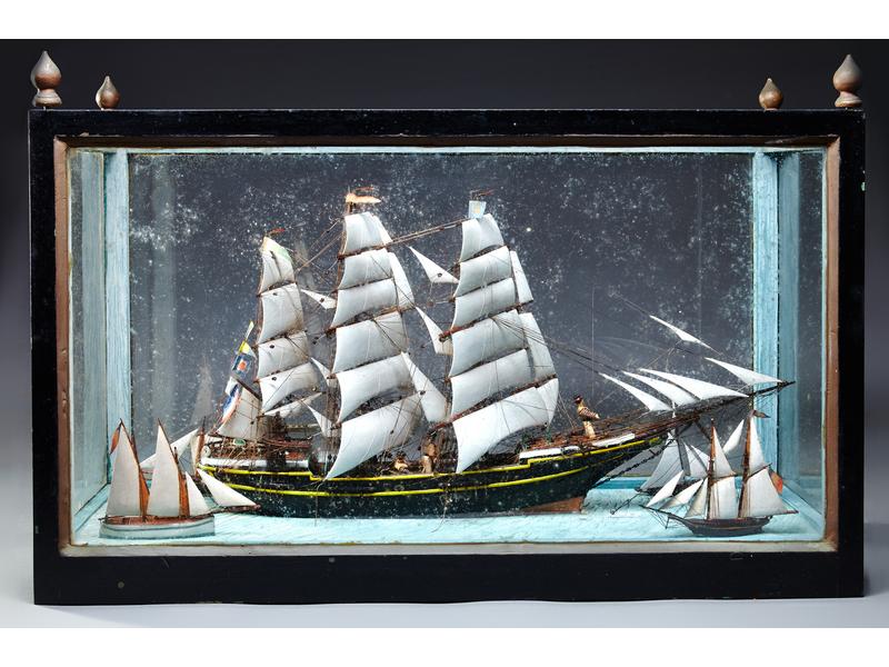 FREGATE URANIE, maquette du trois mâts en...