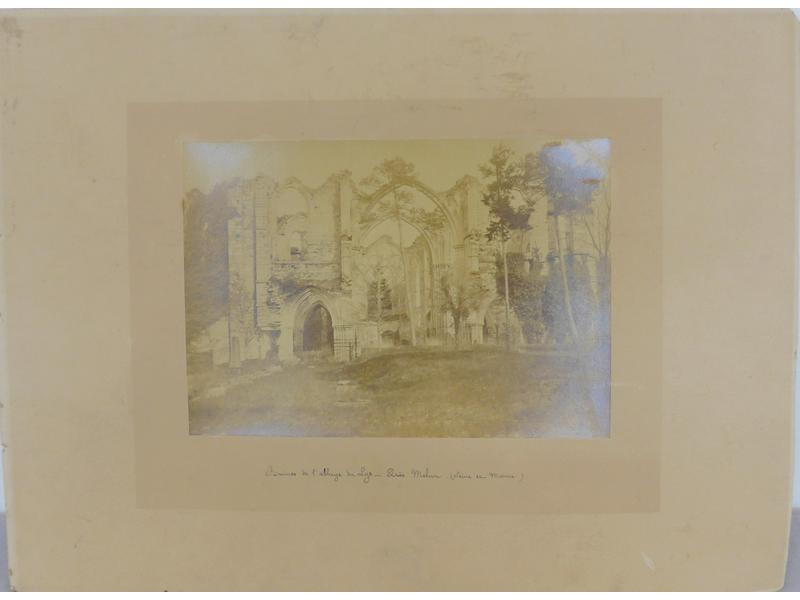 PHOTOGRAPHIE représentant les Ruines de l'abbaye...