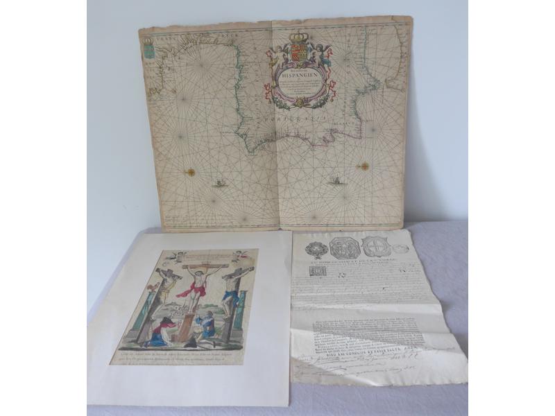 Carte maritime de l'Espagne, Sud de la France...