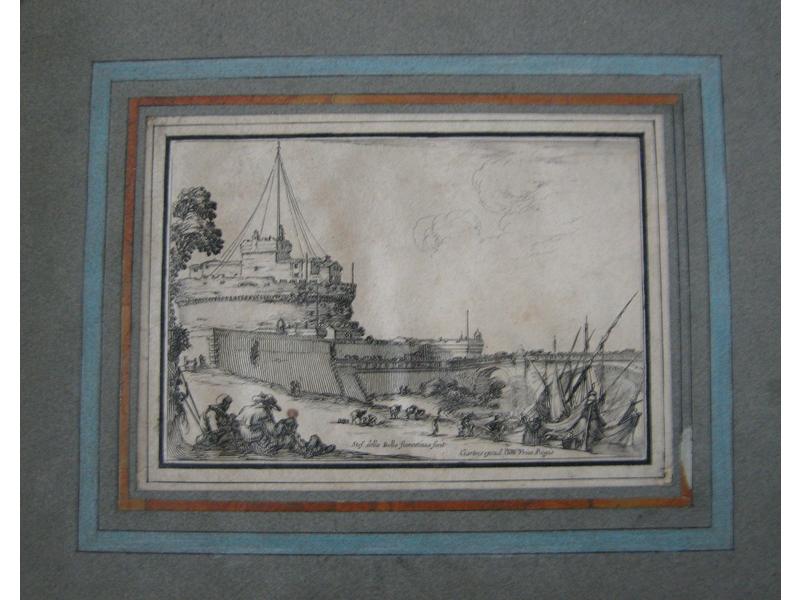 Ensemble de gravures anciennes dont Quatre...