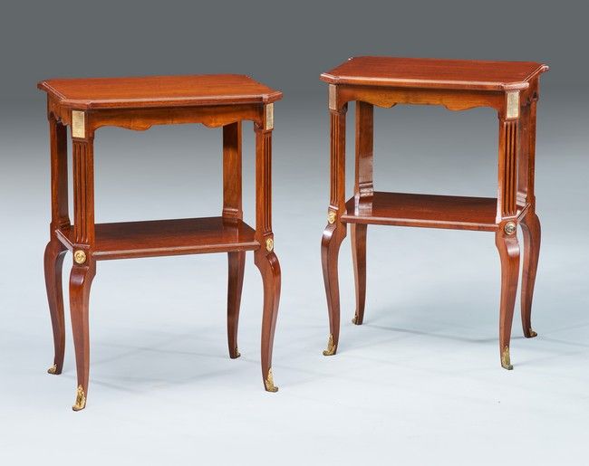 PAIRE DE TABLES D'APPOINT rectangulaires...