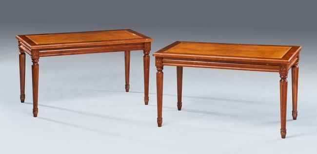 PAIRE DE TABLES BASSES rectangulaires en...