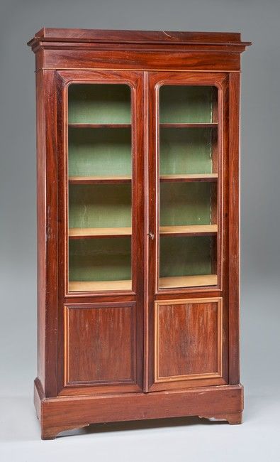 VITRINE BIBLIOTHEQUE en acajou et placage...