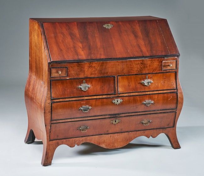 COMMODE SCRIBAN en acajou et placage d’acajou,...