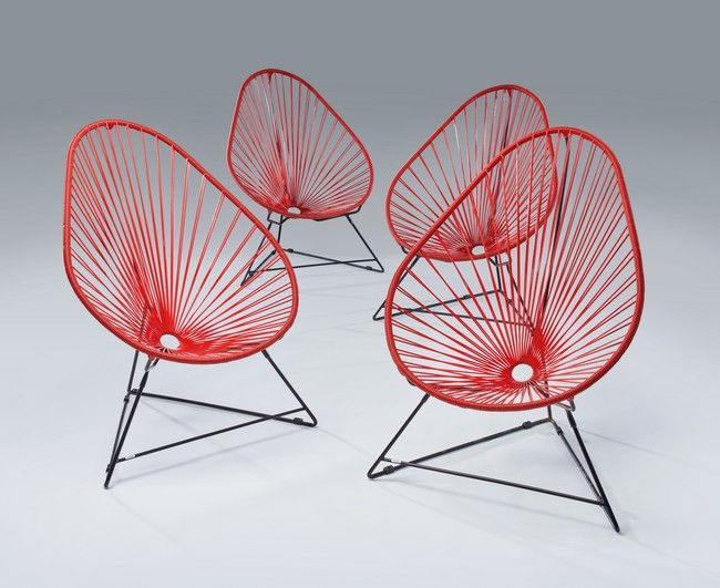 QUATRE FAUTEUILS ACAPULCO