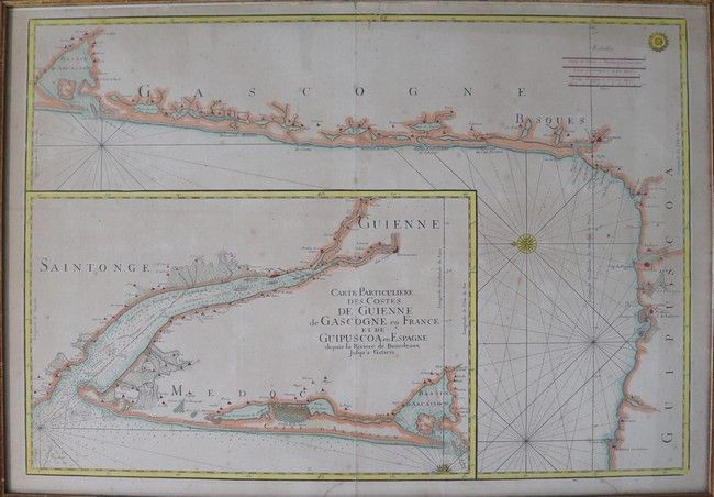 CARTE PARTICULIERE DES COTES DE GUIENNE de...