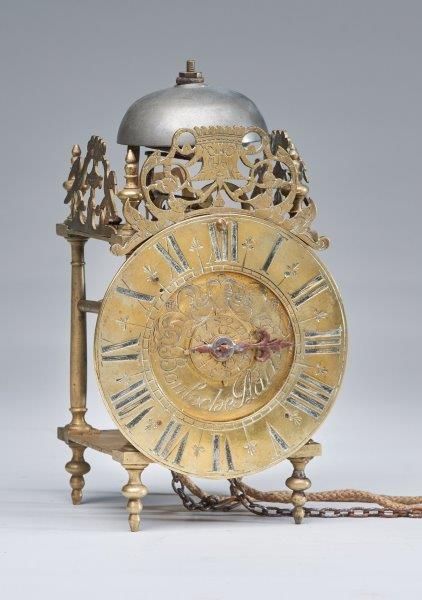HORLOGE A REVEIL de forme cage ou lanterne,...