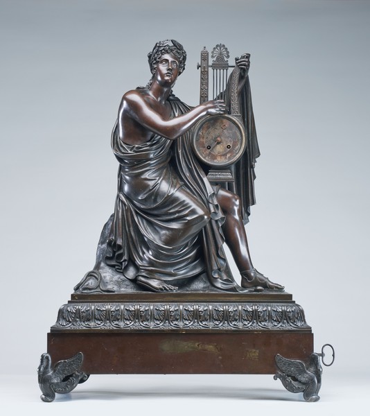 SPECTACULAIRE PENDULE A MUSIQUE en bronze...