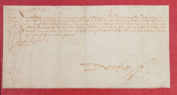 [LETTRE MANUSCRITE - HENRI IV]