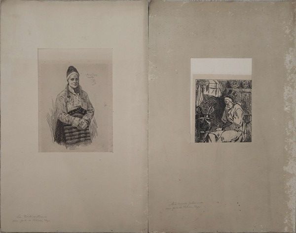 Félicien ROPS (1833-1898) - 2 gravures :