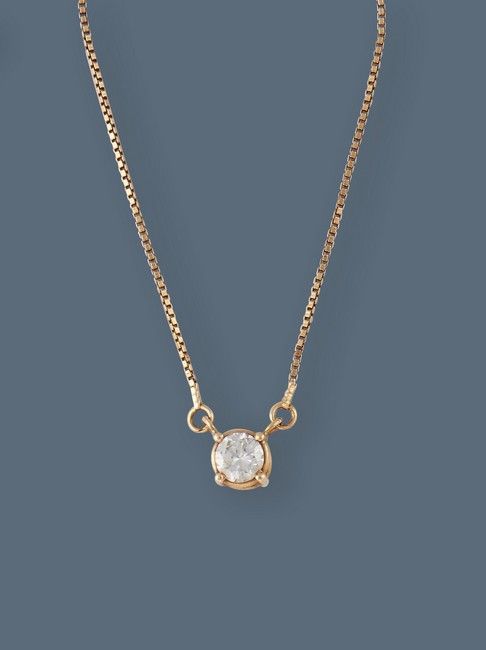 COLLIER RAS-DE-COU en or jaune (750) serti...