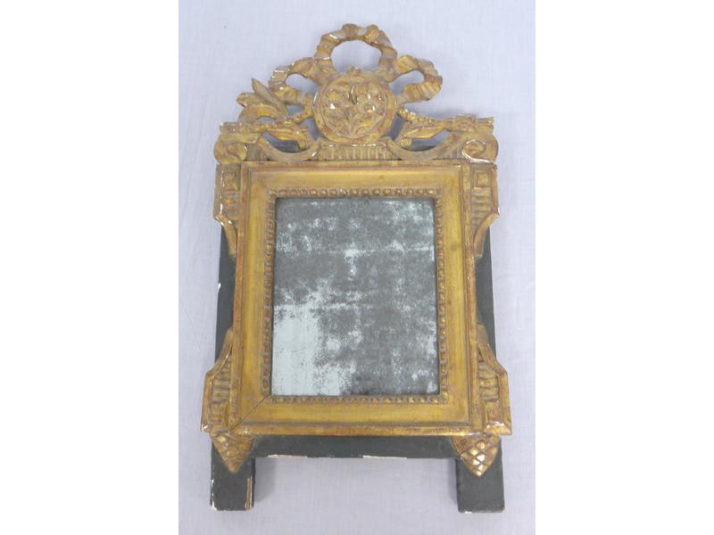 PETIT MIROIR au mercure dans un cadre en...