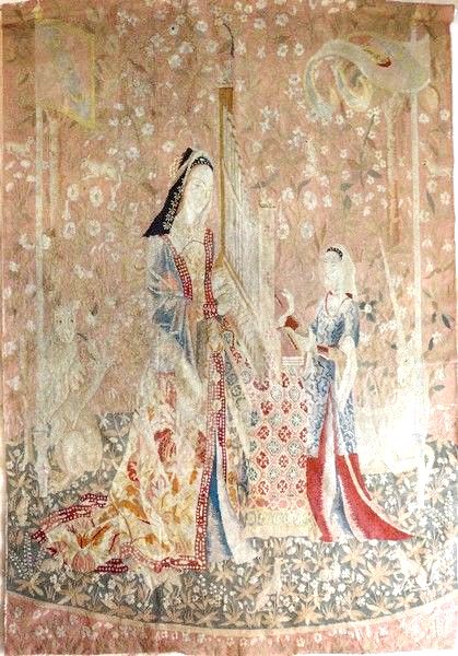 L'Ouïe d'après la Tenture de la Dame à la...