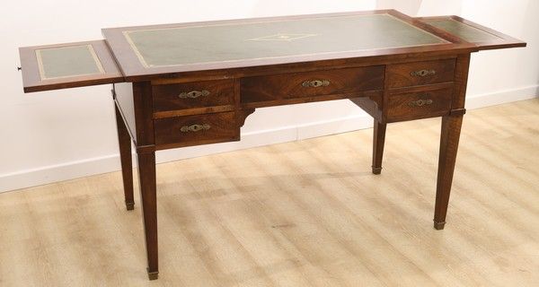BUREAU rectangulaire en bois teinté façon...