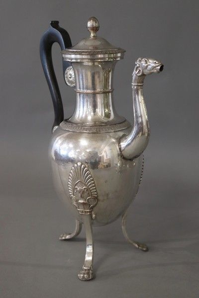 GRANDE VERSEUSE en métal doublé argent à...