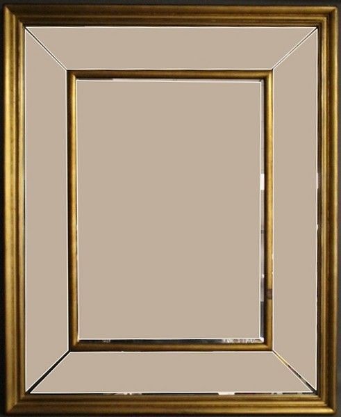 MIROIR rectangulaire à parecloses biseautés...