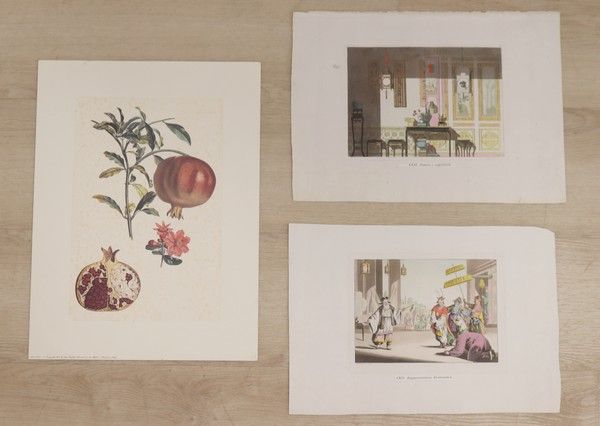LOT D'ENVIRON 12 LITHOGRAPHIES ou GRAVURES...